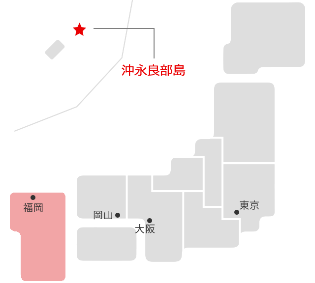 沖永良部島マップ