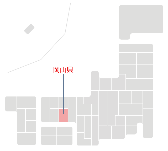 岡山県マップ