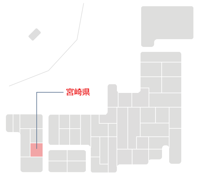 宮崎県マップ