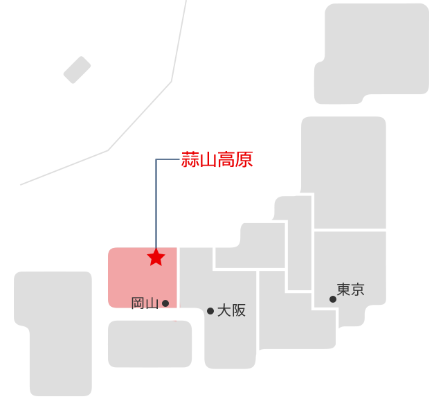 蒜山高原マップ