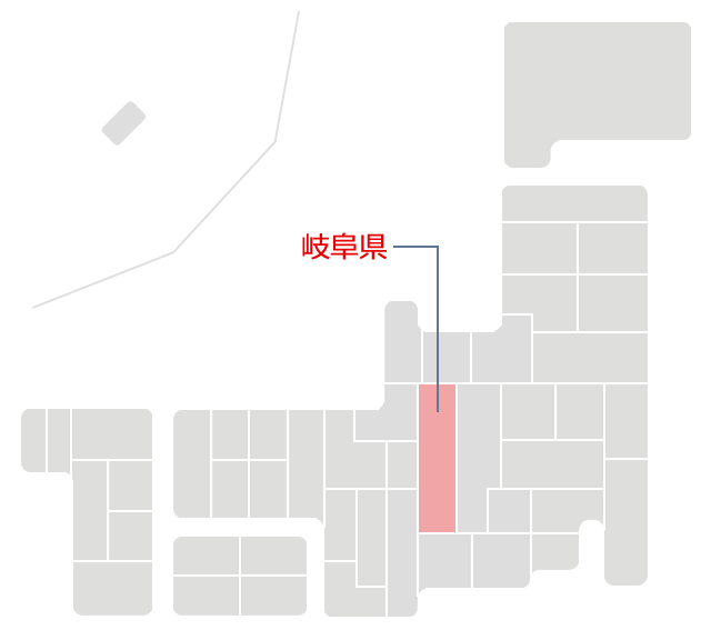 岐阜県マップ