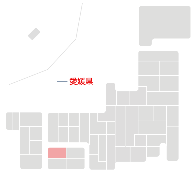 愛媛県マップ