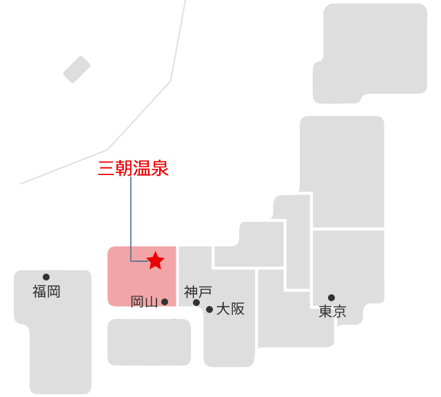 三朝温泉マップ