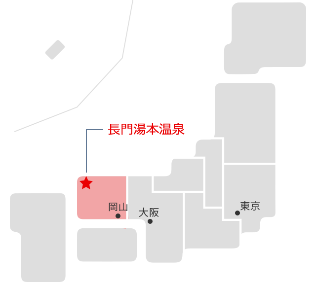 長門湯本温泉マップ