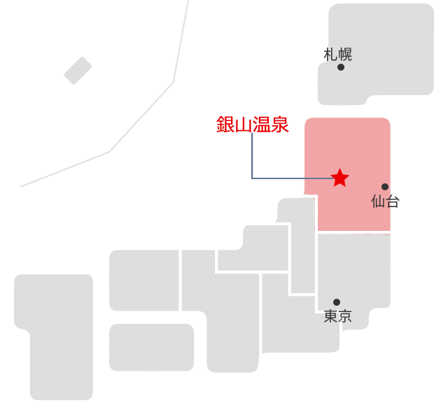 銀山温泉マップ