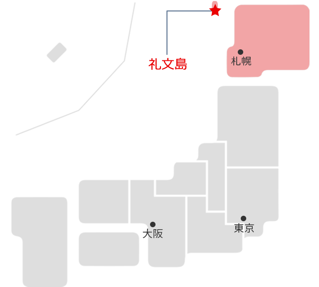 礼文島MAP