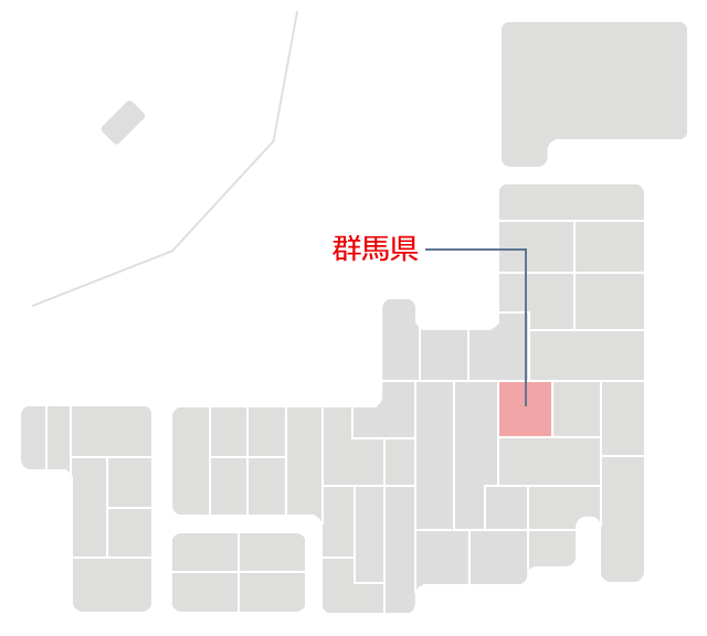 群馬県マップ