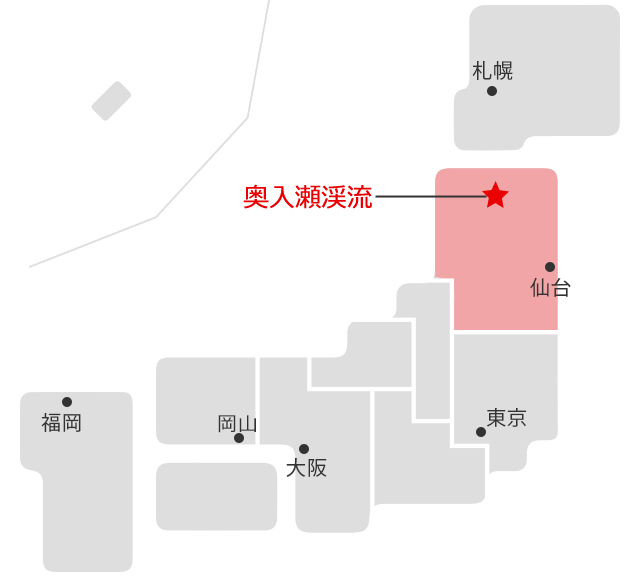 奥入瀬渓流マップ